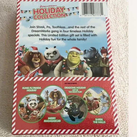 Dream Works Holiday Collection DVD Box Set Kung Fu Panda Holiday Shrek The Halls - Picture 2 of 4